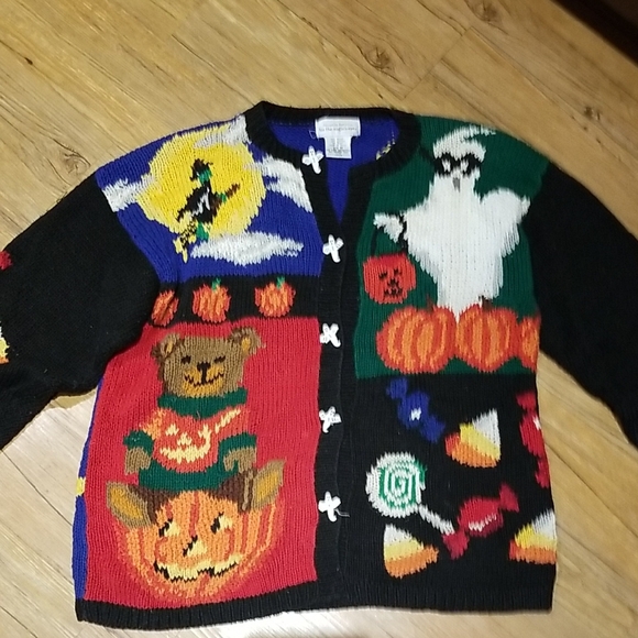 Eagles Eye Sweaters - Halloween Themed Cardigan Sweater SzM